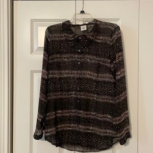 Cabi Paris button up blouse. Size Medium